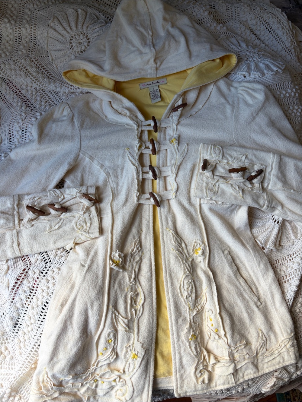 Cream jacket very small!